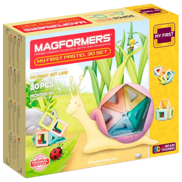 Конструктор Magformers Pastel 30 Set Творческий/ Разноцветный photo 1