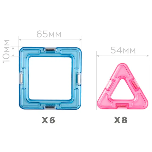 Конструктор Magformers 14 Set Творческий/ Разноцветный photo 8
