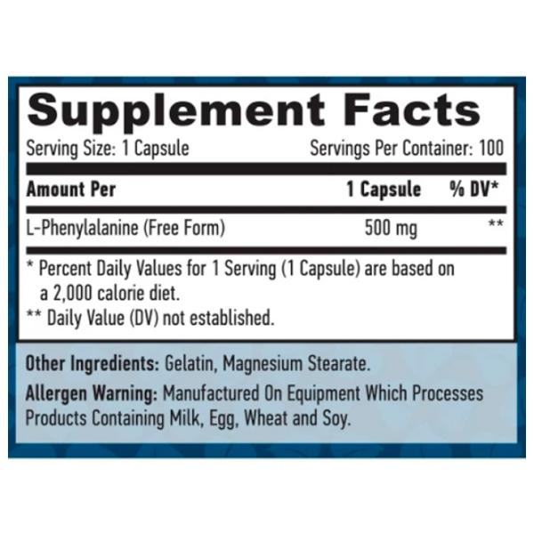 Aminoacizi Haya Labs L-Phenylalanine (858047007557)   photo 2 Aminoacizi Haya Labs L-Phenylalanine (858047007557)   photo 2