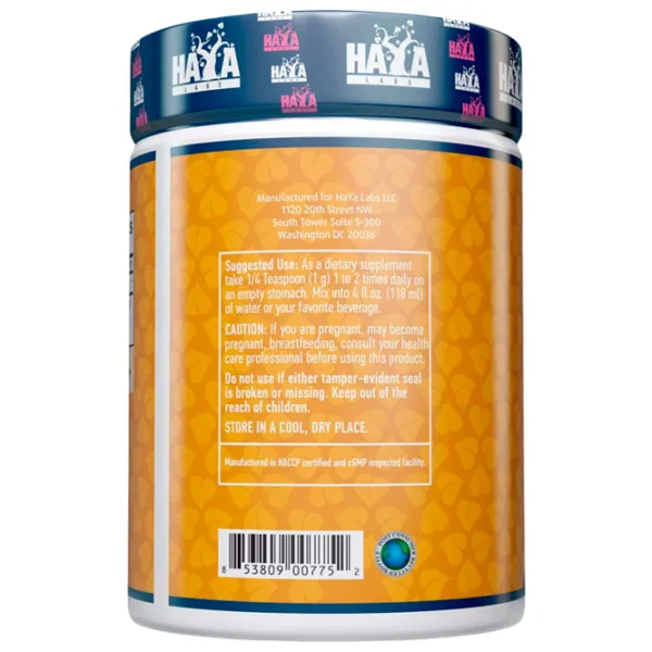 Аминокислоты Haya Labs Taurine (853809007752) 200 г  photo 3 Аминокислоты Haya Labs Taurine (853809007752) 200 г  photo 3