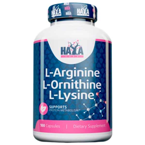 Aminoacizi Haya Labs L-Arginine L-Ornithine L-Lysine (854822007590)  photo 1 Aminoacizi Haya Labs L-Arginine L-Ornithine L-Lysine (854822007590)  photo 1