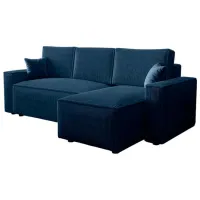 Угловой диван Space Meble Ambro L Poso 05 (5742015) Вельвет / Тёмно синий