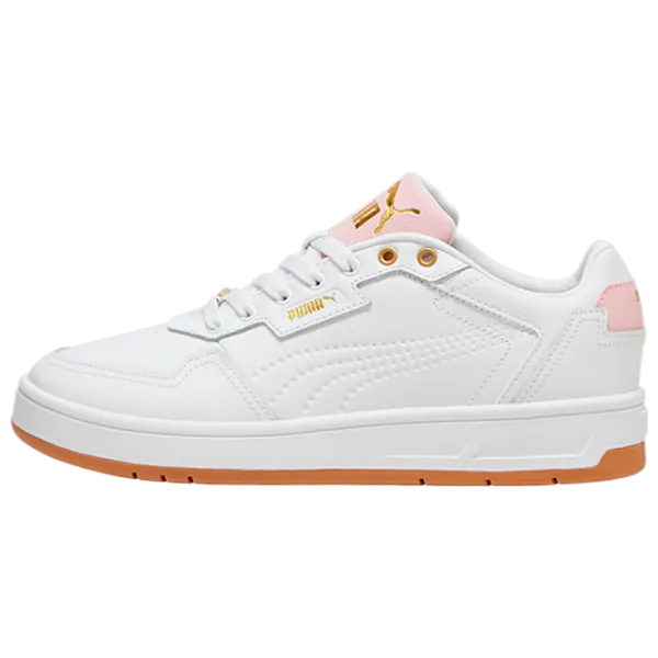 Ghete pentru femei Puma Court Classic Lux Demisezon / White photo 2