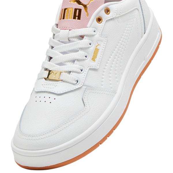 Ghete pentru femei Puma Court Classic Lux Demisezon / White photo 4