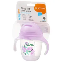 Cană BabyOno 1464/05 Pentru fetițe / 0+ / Purple photo 2