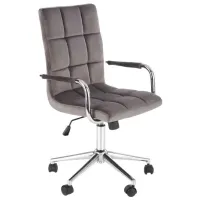 Fotoliu de birou Halmar Gonzo 4 Catifea/ Gray 