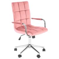 Fotoliu de birou Halmar Gonzo 4 Catifea/ Pink 