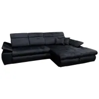 Canapea de colț Gabi TIFFI Monolith 97 (00658106) Stofă / Black