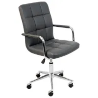 Fotoliu de birou Signal Q-022 Piele artificială/ Gray 