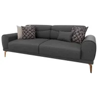 Диван Dogtas MILENA Sofa (3120016616) ЭКО Кожа / Тёмно-серый photo 2