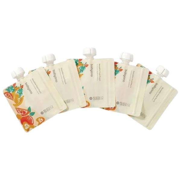 Pungă alimentară reutilizabilă BabyOno 1467  Unisex / 4+ luni / Beige photo 3