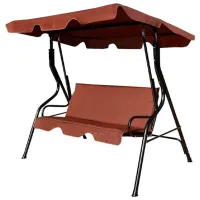 Садовые качели Costway OP70491CF (5676186) Коричневый / 240 кг