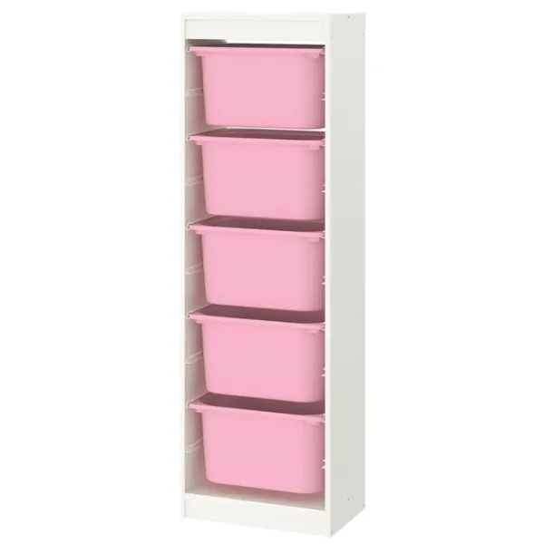 Etajeră cu containere Ikea Trofast 5 145 x 46 x 30 cm / PAL / White photo 1 Etajeră cu containere Ikea Trofast 5 145 x 46 x 30 cm / PAL / White photo 1