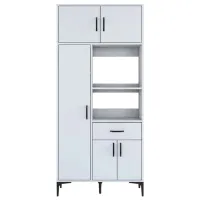 Etajeră Mirage Meble JE165  198.6 x 90 x 40 cm / PAL / White