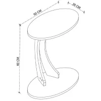 Măsuță de cafea Bofigo Ellipse 5753026 Pine photo 5