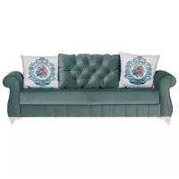 Canapea Moda Life Bianco (880612962) Stofă / Green