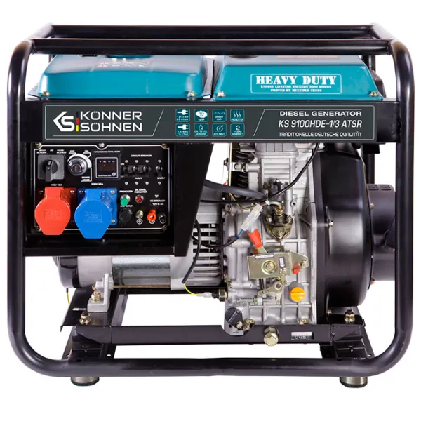Generator de curent Könner & Söhnen KS 9100HDE-1/3 ATSR 230 / 400 V Motorină / 6 kW photo 1