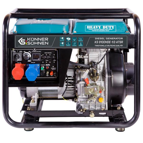 Generator de curent Könner & Söhnen KS 9100HDE-1/3 ATSR 230 / 400 V Motorină / 6 kW photo 1