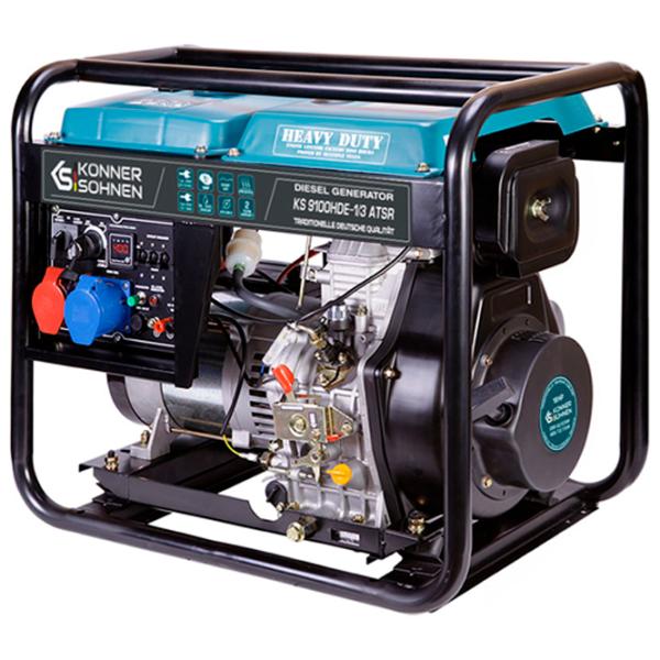 Generator de curent Könner & Söhnen KS 9100HDE-1/3 ATSR 230 / 400 V Motorină / 6 kW photo 3