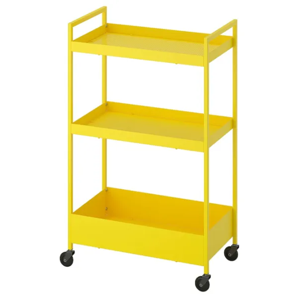 Стеллаж Ikea Nissafors 83 x 50.5 x 30см cm / Металл / Жёлтый photo 1