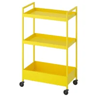 Стеллаж Ikea Nissafors 83 x 50.5 x 30см cm / Металл / Жёлтый