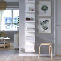 Стеллаж Ikea Lack 190 x 30 x 28см cm / ЛДСП / White photo 2