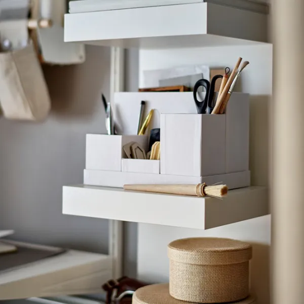 Стеллаж Ikea Lack 190 x 30 x 28см cm / ЛДСП / White photo 3