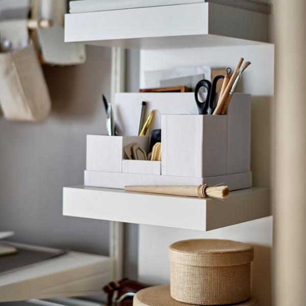 Стеллаж Ikea Lack 190 x 30 x 28см cm / ЛДСП / White photo 3