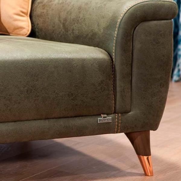 Canapea Moda Life Blueline (880612992) ECO Piele / Green photo 2 Canapea Moda Life Blueline (880612992) ECO Piele / Green photo 2