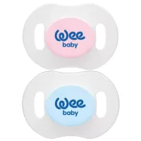 Suzetă cu tetina ortodontică WeeBaby № 1 Unisex / 0 luni - 6 luni / Silicon / Multicolor