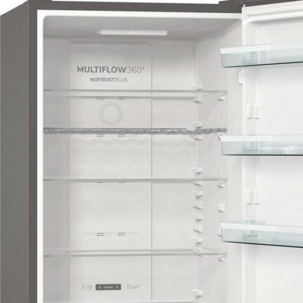 Frigider Gorenje NRK620CA2XL4 cu congelator jos 331 l / 200 cm / Inox photo 6