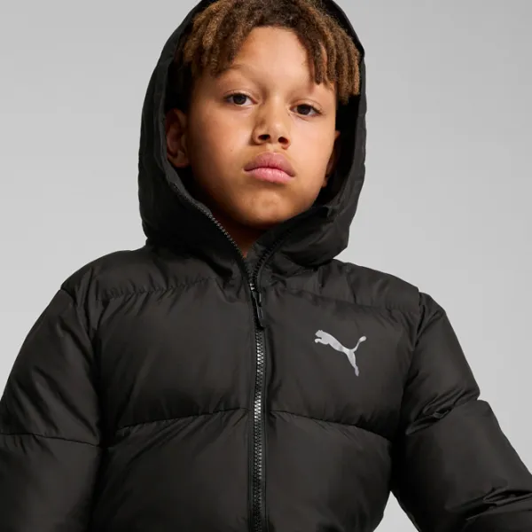 Ветровка для мальчиков Puma Poly Hooded Puffer 140 / Осень - Зима photo 5