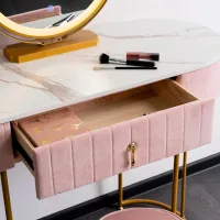 Туалетный столик Mebel Elite Ashley Металл / Золото photo 7