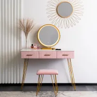 Туалетный столик Mebel Elite Sandy Металл / Золото photo 3