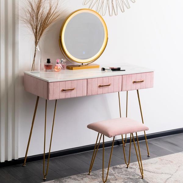 Туалетный столик Mebel Elite Sandy Металл / Золото photo 4 Туалетный столик Mebel Elite Sandy Металл / Золото photo 4