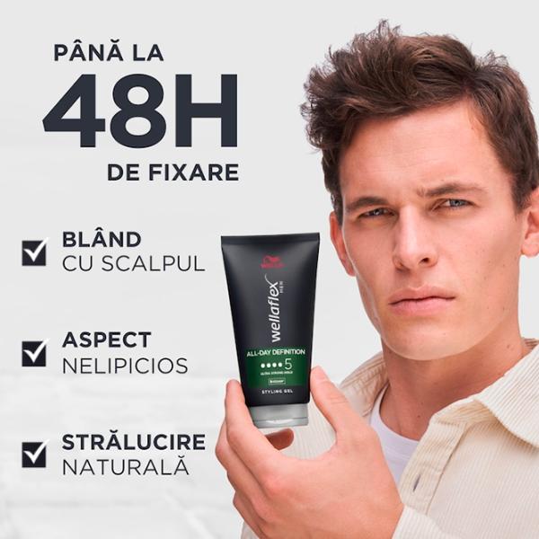 Gel pentru păr Wellaflex All-Day Definition 150 ml photo 2 Gel pentru păr Wellaflex All-Day Definition 150 ml photo 2