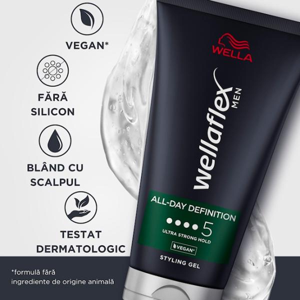 Gel pentru păr Wellaflex All-Day Definition 150 ml photo 4 Gel pentru păr Wellaflex All-Day Definition 150 ml photo 4