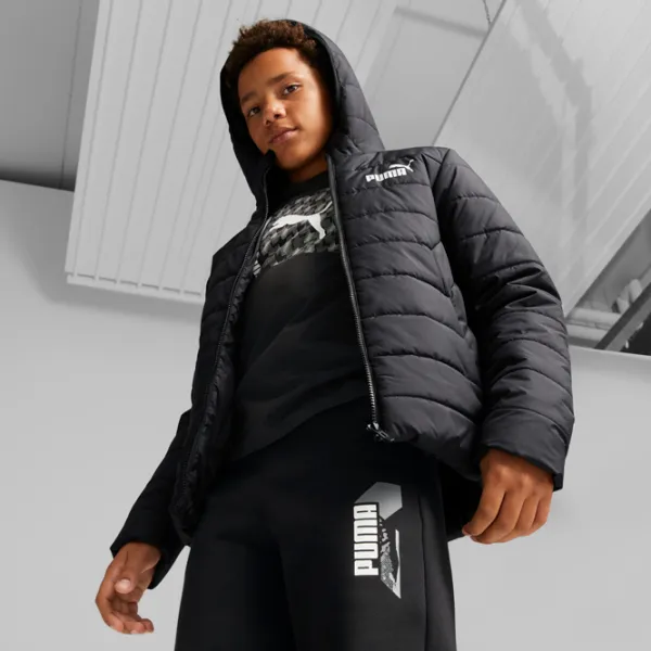 Jachetă pentru băieți Puma ESS Hooded Padded 164 / Toamnă - Iarnă photo 2