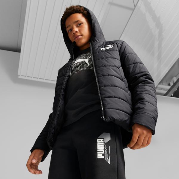 Jachetă pentru băieți Puma ESS Hooded Padded 176 / Toamnă - Iarnă photo 2 Jachetă pentru băieți Puma ESS Hooded Padded 176 / Toamnă - Iarnă photo 2