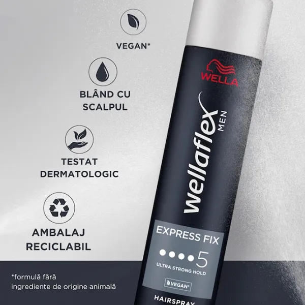 Spray pentru păr Wellaflex Express Fix 250 ml photo 3 Spray pentru păr Wellaflex Express Fix 250 ml photo 3