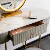 Masă de toaletă Mebel Elite Sandy Metal / Gold photo 4