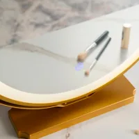 Masă de toaletă Mebel Elite Sandy Metal / Gold photo 5