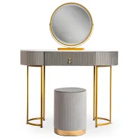 Masă de toaletă Mebel Elite Sandy Metal / Gold photo 6