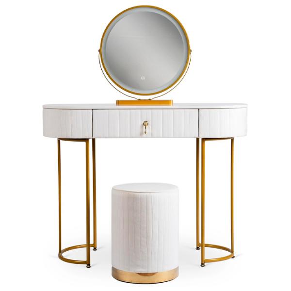 Masă de toaletă Mebel Elite Sandy Metal / Gold photo 1