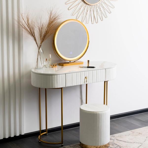 Masă de toaletă Mebel Elite Sandy Metal / Gold photo 3