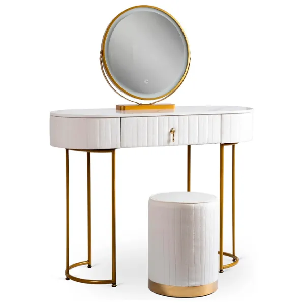 Masă de toaletă Mebel Elite Sandy Metal / Gold photo 5