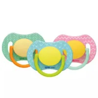 Suzetă cu tetina simetrică WeeBaby № 2 Unisex / 6 luni - 18 luni / Silicon / Multicolor