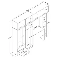 Living Mirage Meble BA122 Modulară / Wallnut photo 4
