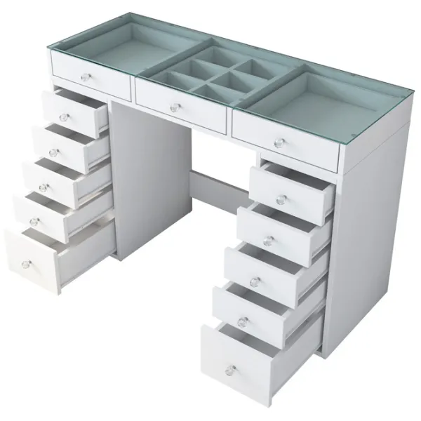 Туалетный столик Mirage Meble BJ105 ДСП меламин / White photo 5