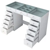 Туалетный столик Mirage Meble BJ105 ДСП меламин / White photo 5